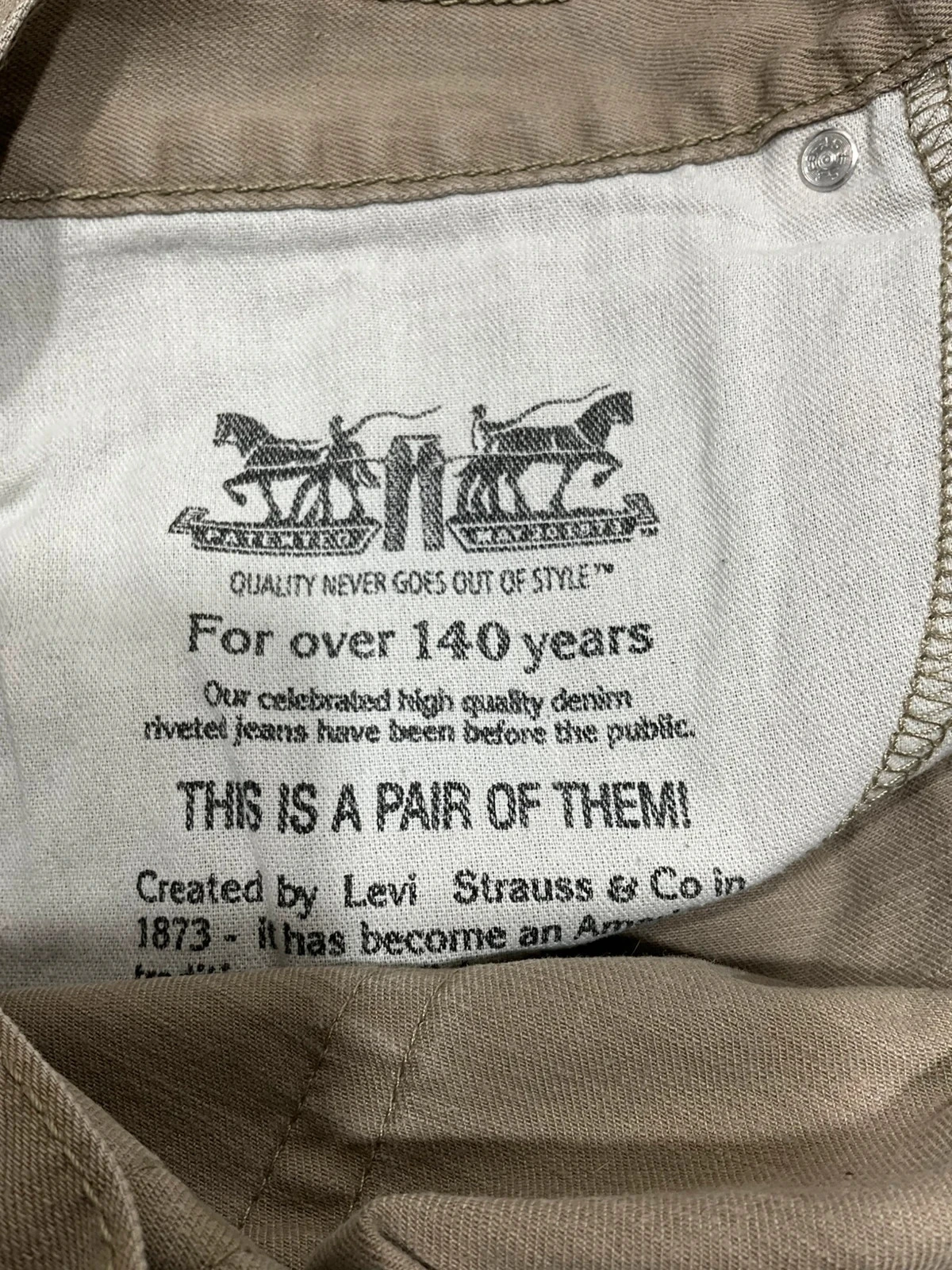 Jean Levi’s Homme 505 Straight W36 L36 Vintage 100% Coton Kaki  Lvh 114 – photo 15